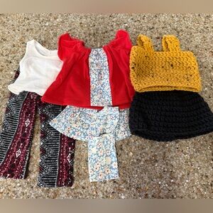 Lot of 3 Colorful Doll Clothing Set . Will Fit 18” American Girl Size Dolls.
